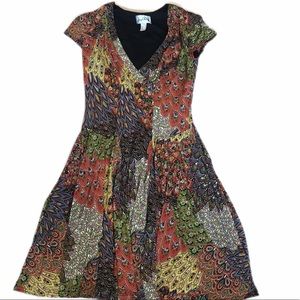 Joseph Ribkoff Multi-Color A-line Dress size 10